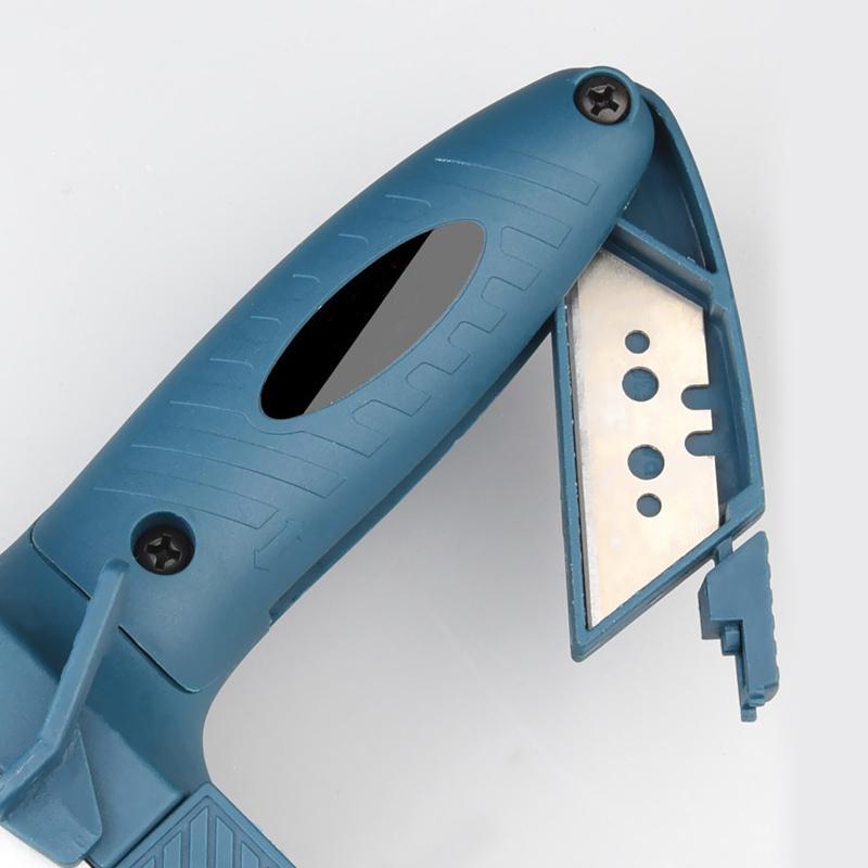 Professional-grade drywall tool with measuring tape, suitable for various cutting applications.