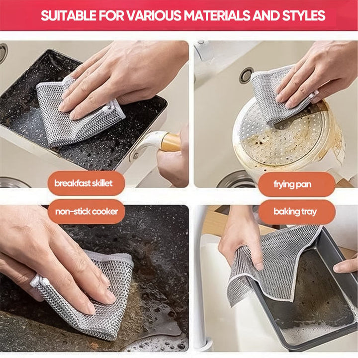 Wire cleaning cloth, a versatile household tool for a sparkling clean kitchen
