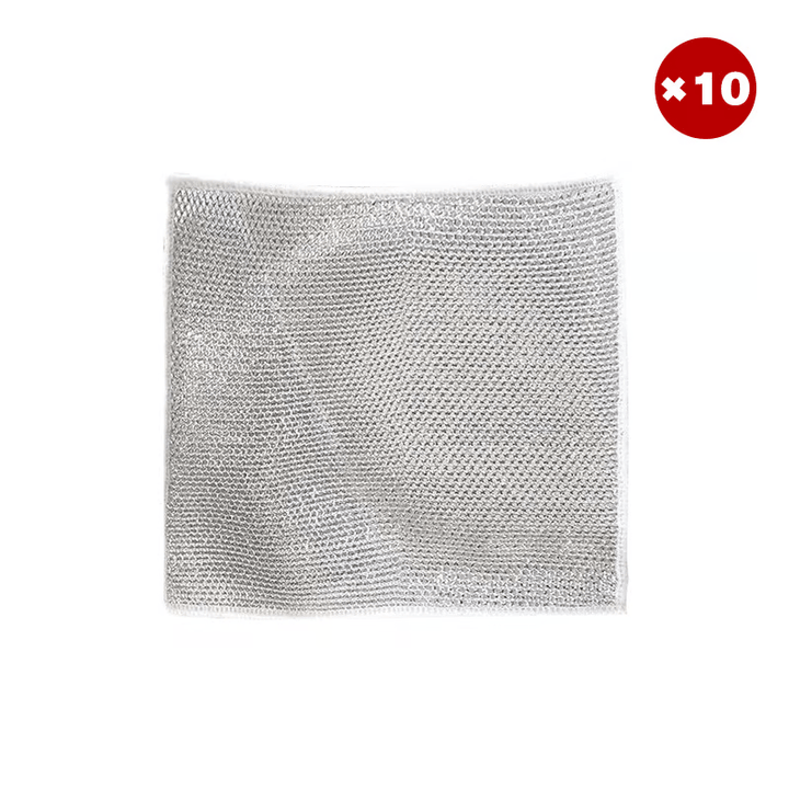 Innovative wire cleaning cloth that's gentle on surfaces but tough on dirt, a kitchen scourer