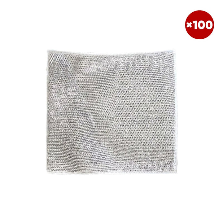 Lifestyle shot of a kitchen space made sparkling clean with the non-scratch wire cloth