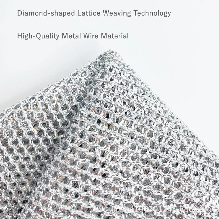 Set of non-scratch wire cleaning cloths, an essential kitchen cleaning tool