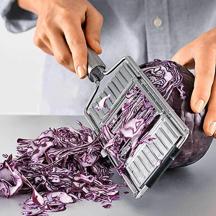 Full set of a kitchen tool vegetable slicer with different attachments for diverse cuts