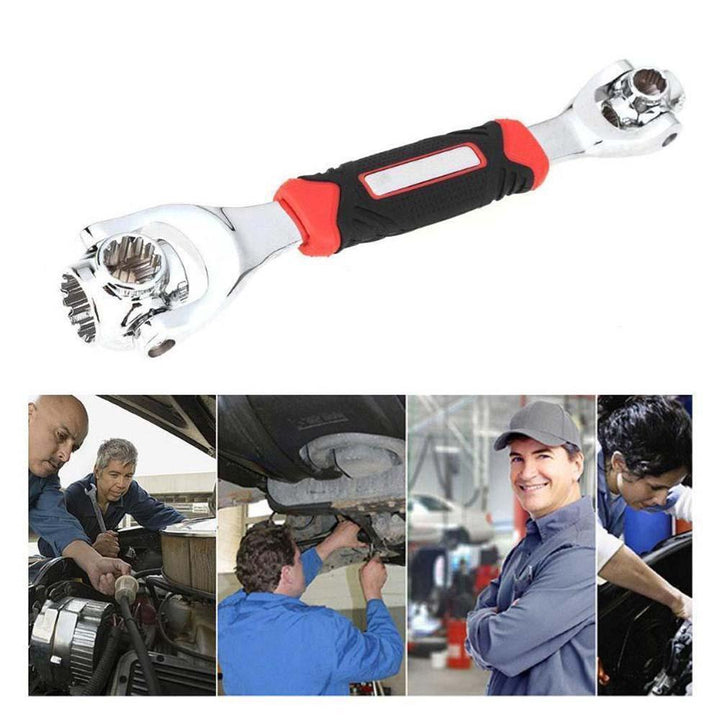 Compact 48-in-1 bolt wrench for versatile use in household, auto, and professional settings