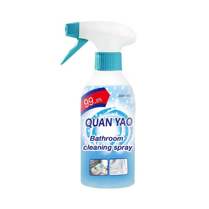Multipurpose disinfectant spray bottle, a key component of the bathroom cleaning kit.