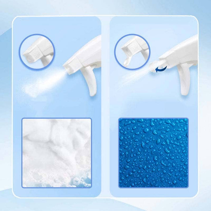 Full kit of bathroom cleaning sprays and tools, ideal for home cleaning and maintenance.