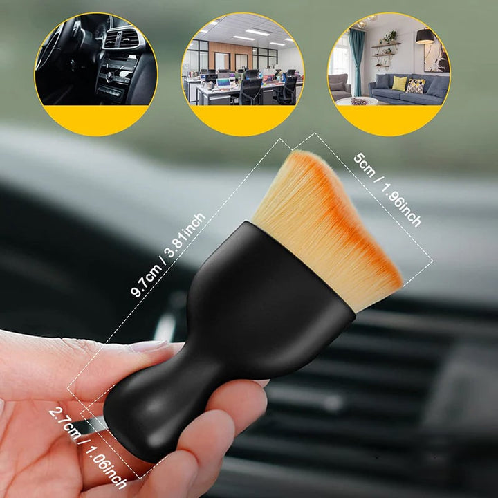 Soft-bristled cleaning tool for effective dust removal in gaps and crevices, multipurpose