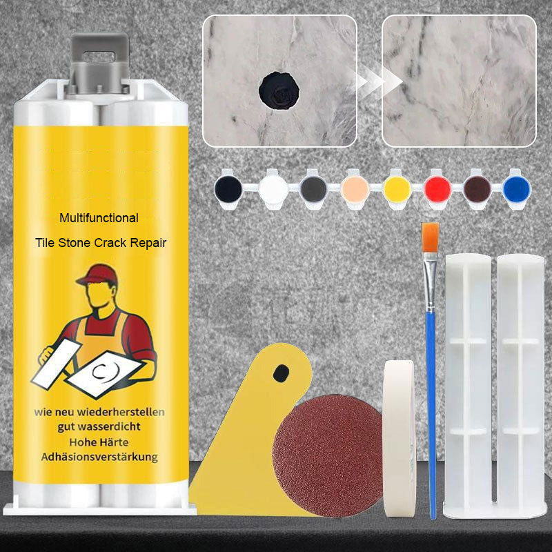 Multipurpose Tile & Stone Repair Kit for crack repair & surface restoration, DIY home improvement