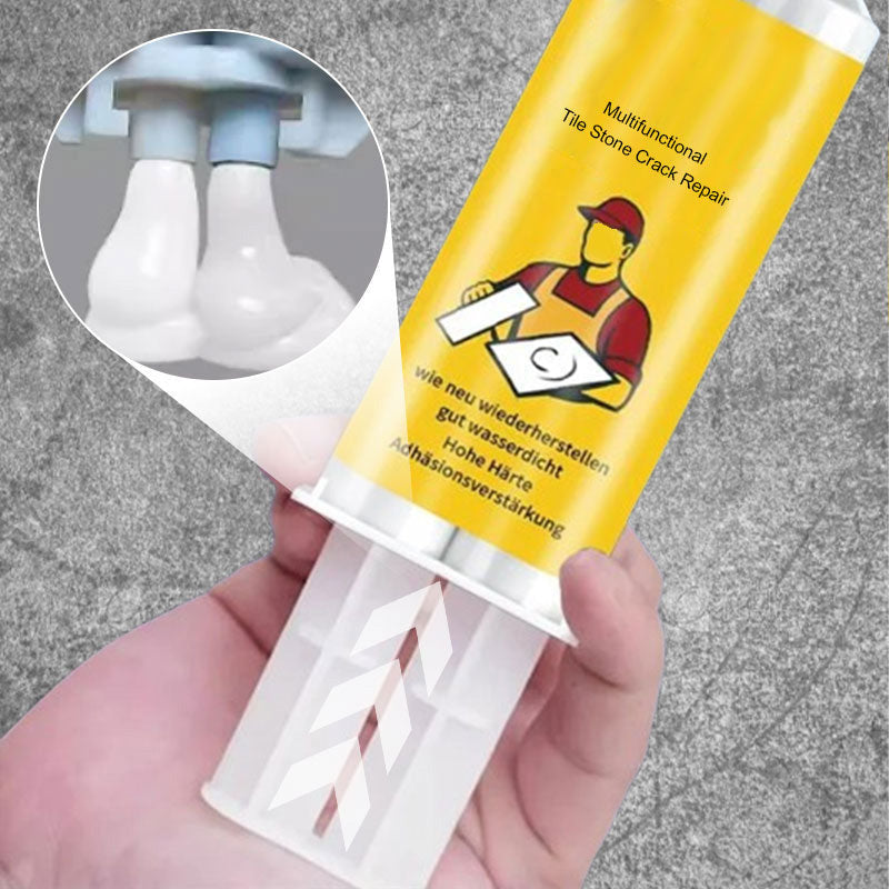 Complete tile repair solution for cracks and damage, ensuring durable stone surface restoration