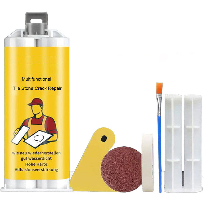 Easy-to-use tile and stone crack repair kit, restoring surfaces to their original condition