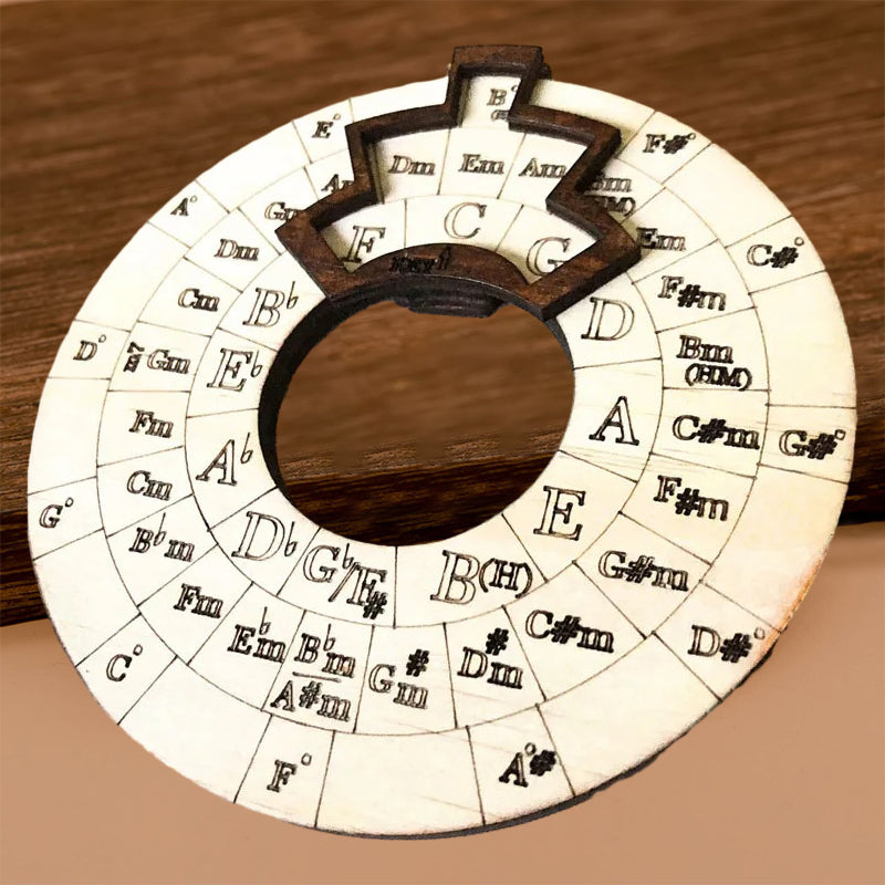 The Wooden Melody & Chord Tool disassembled, showcasing its modular design for music education.