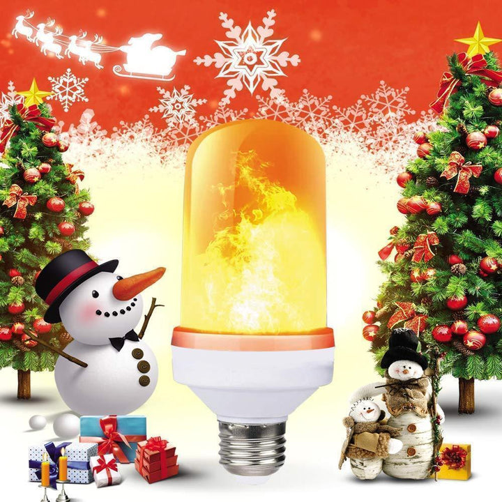 Gravity sensor LED flame bulb, E27, for decorative home lighting and ambiance, energy efficient