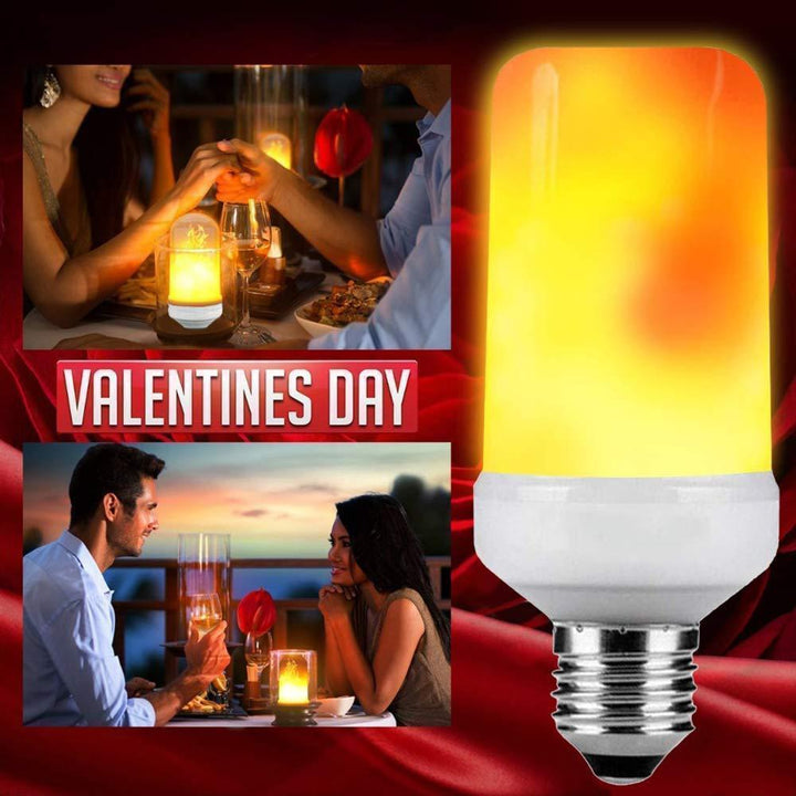 Specialty E27 LED flame bulb with integrated gravity sensor for a captivating, upright fire effect