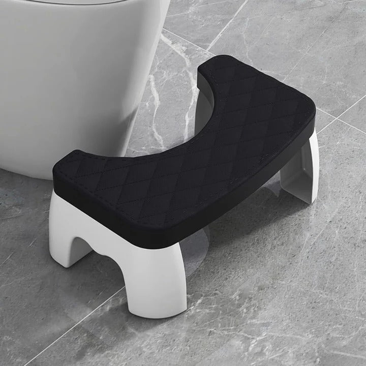 Bathroom squat toilet stool for better posture, colon health & comfort. Non-slip, hygienic, compact essential.