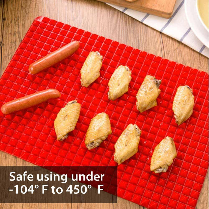 Durable silicone mat, a versatile cooking aid for uniform baking and non-stick results.