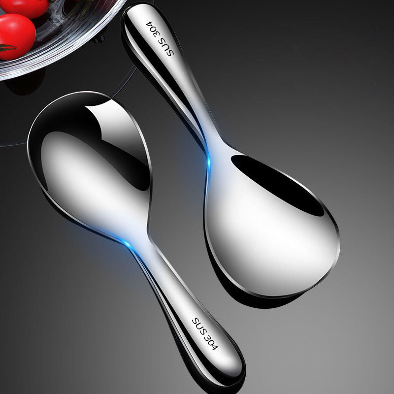 Professional-grade non-stick stainless steel rice serving spoon for home cooking