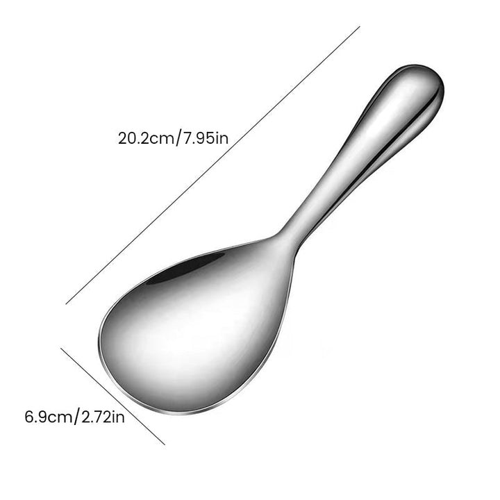Elegant non-stick stainless steel rice spoon, enhancing your kitchen's cooking and serving