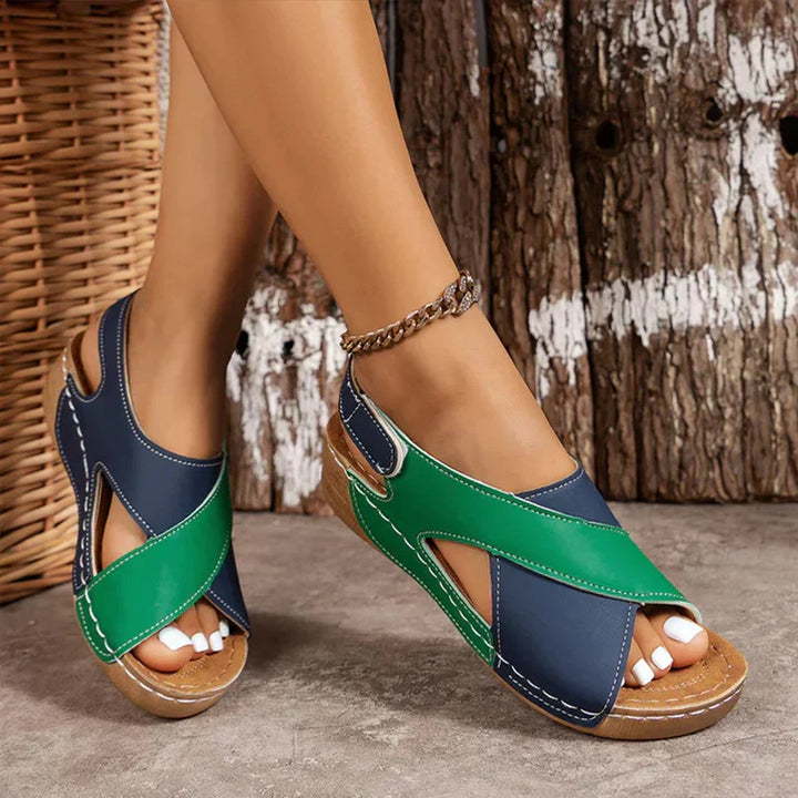 Nora women's slip-on open-toe sandals, stylish & comfortable casual wear. Lightweight with excellent arch support.