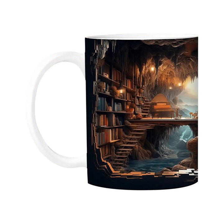 Novelty ceramic coffee mug with a textured 3D surface, a distinctive piece of drinkware