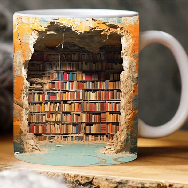 Ceramic 3D coffee mug styled as a unique gift item, ideal for coffee lovers