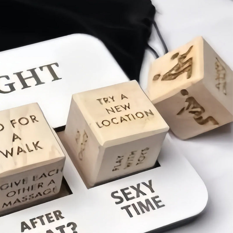 Novelty 'What To Do' Date Idea Decision Dice Set and companion dice