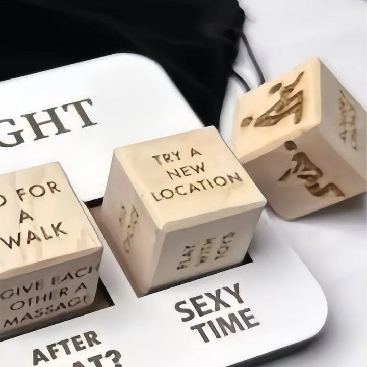 Novelty 'What To Do' Date Idea Decision Dice Set and companion dice