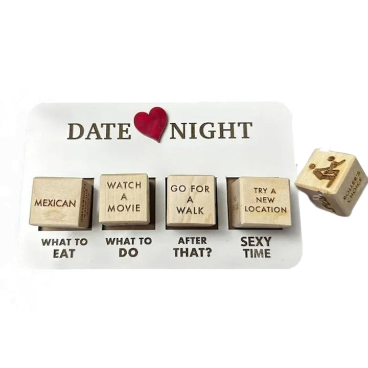 Creative Date Idea Decision Dice Set, enhancing relationship fun and date nights
