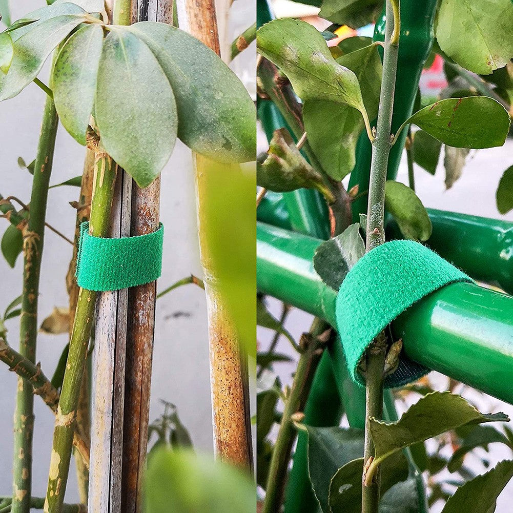 Detail of reusable cable tie texture, durable nylon hook and loop material