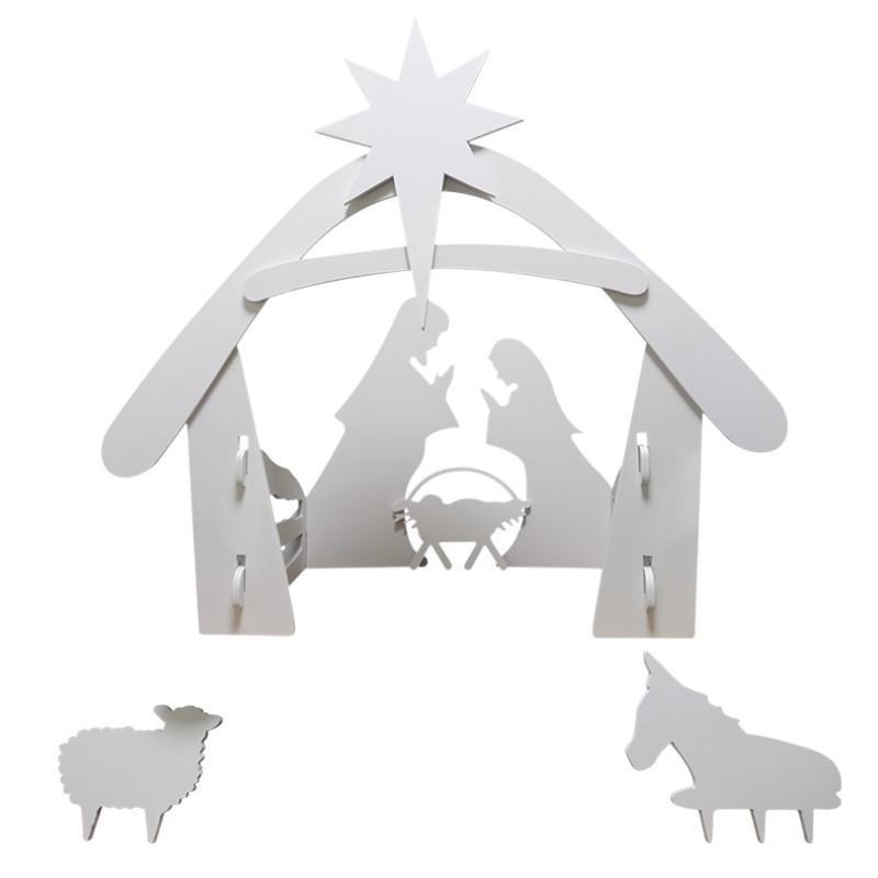 Large outdoor Christmas Nativity Scene, weatherproof and easy to assemble for garden