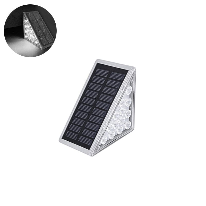 Durable outdoor LED solar step lights, waterproof and energy-efficient for all garden stairs