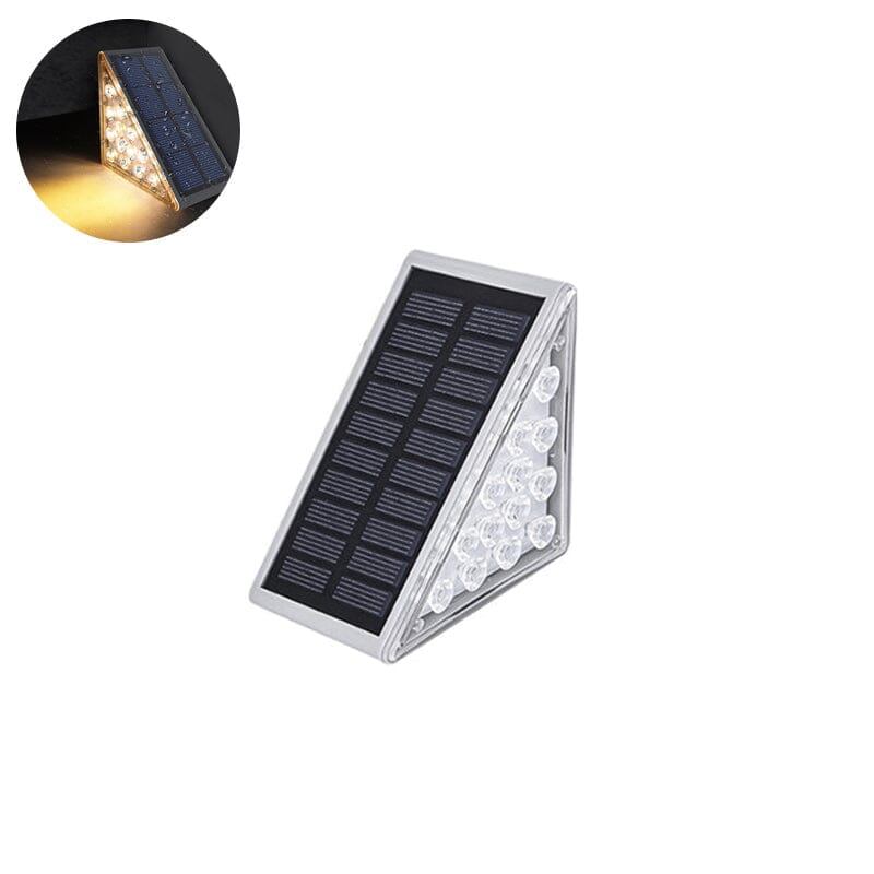 Easy-to-install outdoor LED solar step lights, waterproof and energy-saving for stairs