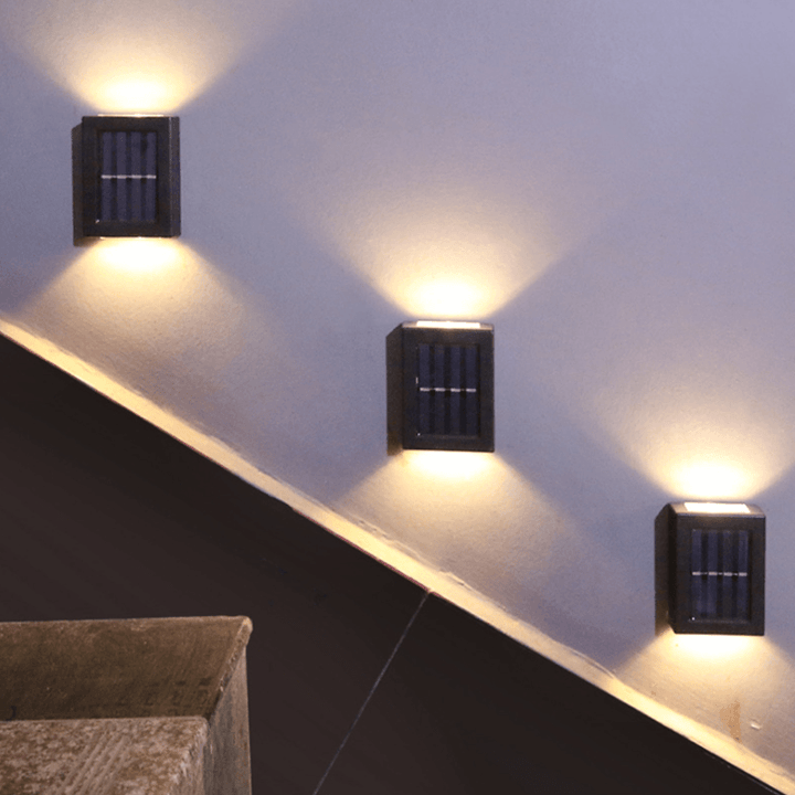 Solar-powered waterproof wall light, illuminating pathways without electricity costs