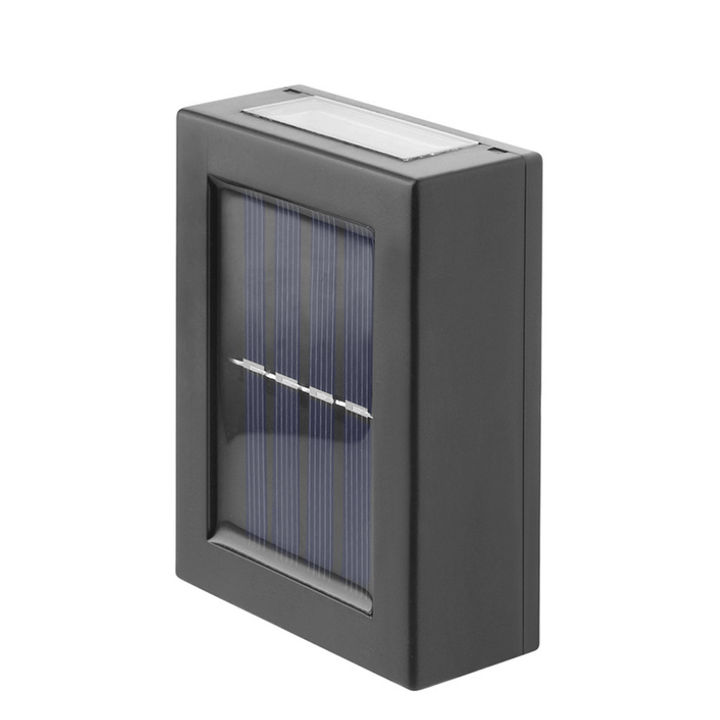Modern outdoor solar wall lamp, designed for reliable and waterproof garden lighting