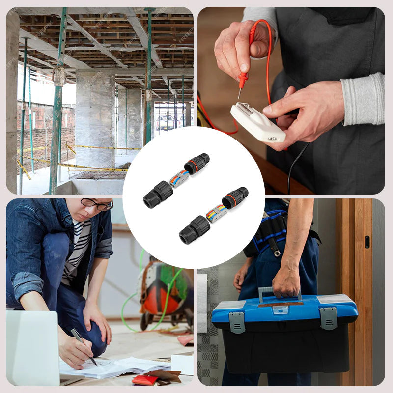 Waterproof electrical wire terminal for secure outdoor connections in home and garden.