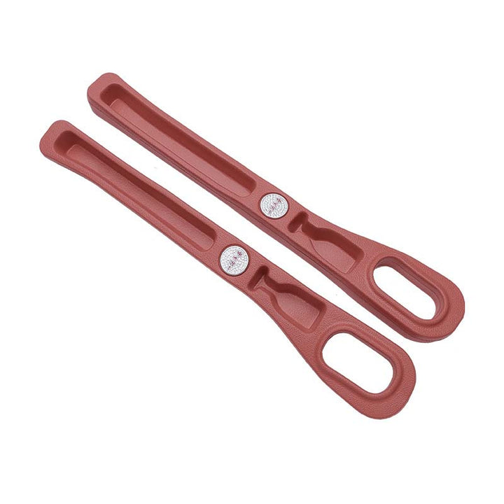 Packaging of the 2-piece unisex car seat gap filler and organizer set.