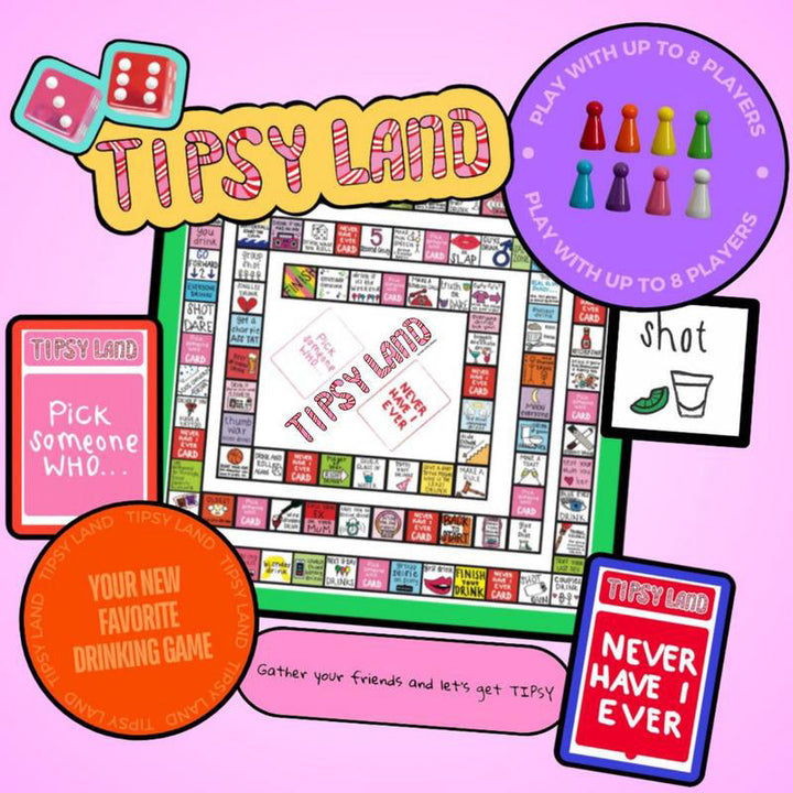 Party Game set with a sleek Bluetooth speaker, perfect for music & interactive drinking games