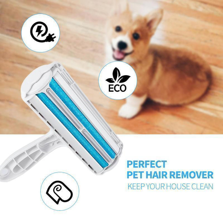 Pet Hair Lint Remover Roller for dog and cat hair, reusable cleaning tool for home use