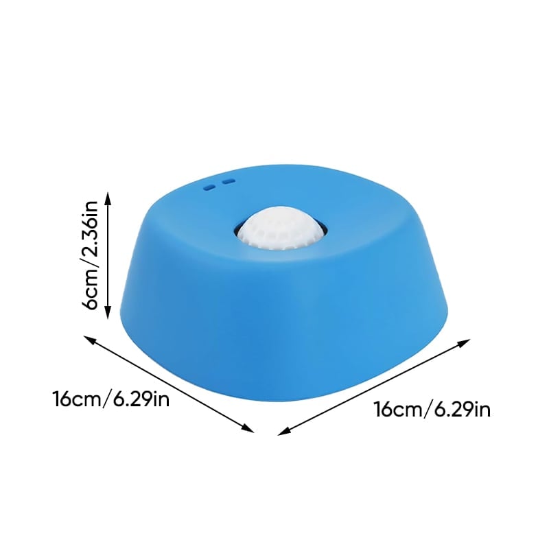 Healthy pet hydration with this anti-bloat slow feeder dog water bowl in blue