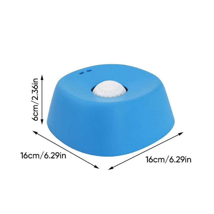 Healthy pet hydration with this anti-bloat slow feeder dog water bowl in blue