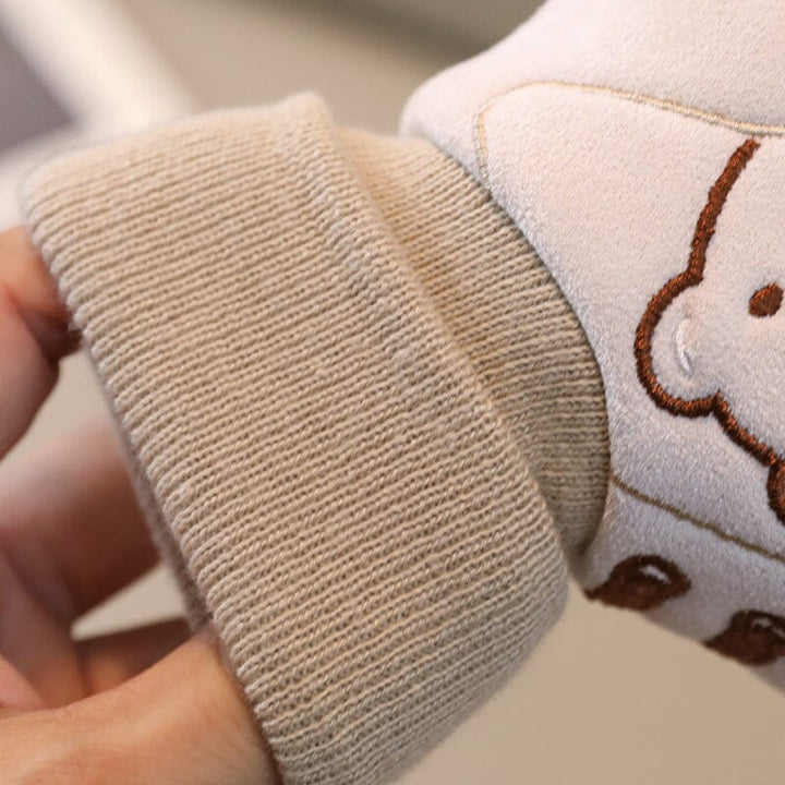 Cute infant footwear: multi-color plush baby booties for warm winter comfort