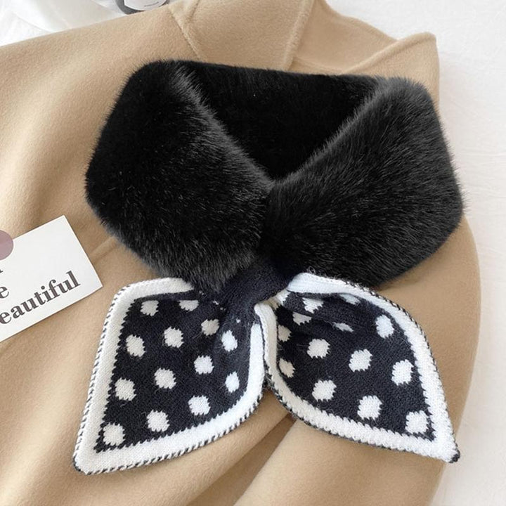Unisex thick plush winter scarf, a stylish and warm accessory for any outfit.