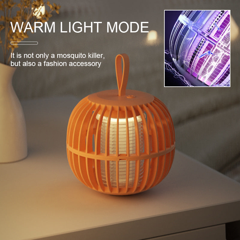 Silent mosquito killer lamp, portable design for indoor and outdoor pest control