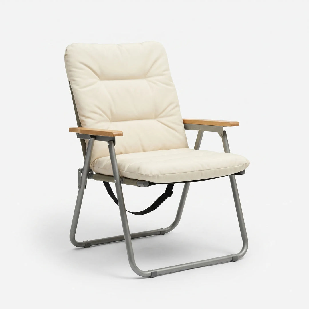 Modern 2-person camp furniture sofa, a comfortable and portable outdoor seating for adventurers.