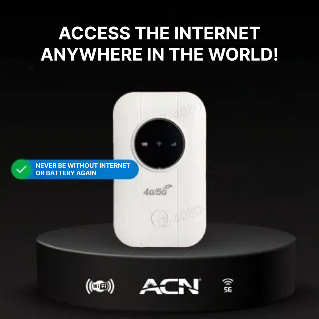 High-speed 4G/5G mobile WiFi hotspot for seamless wireless internet access. Ideal for travel & remote work.