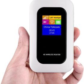 USB-C charging portable 5G LTE router, a versatile mobile hotspot for camping, RVs, and travel.