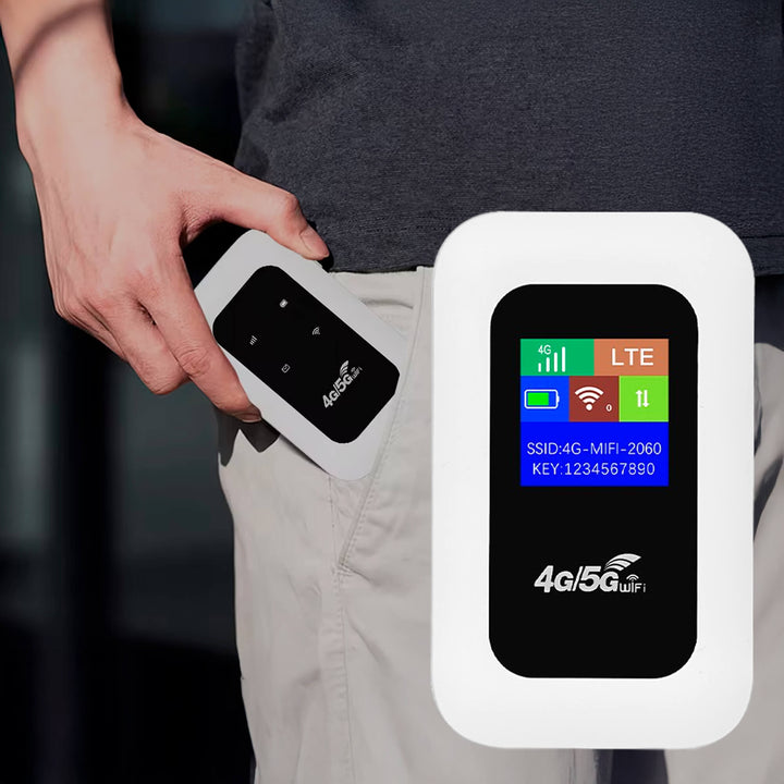 Advanced 5G/LTE portable Wi-Fi router, ensuring fast and secure internet connectivity for all needs.