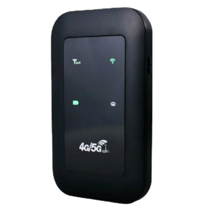 Portable 5G WiFi router for high-speed mobile internet, perfect for travel & remote work.