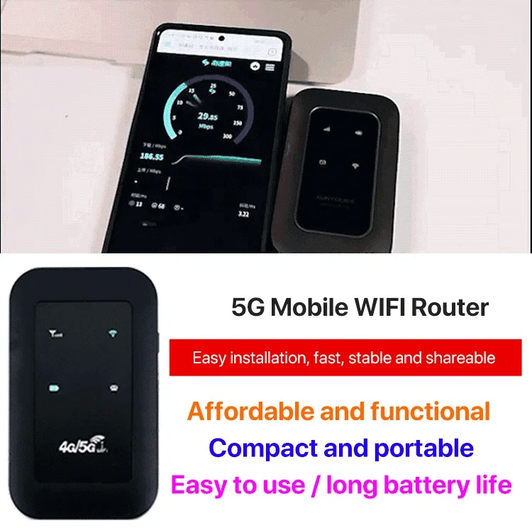 Reliable portable 5G internet device, perfect for high-speed wireless connectivity and travel.
