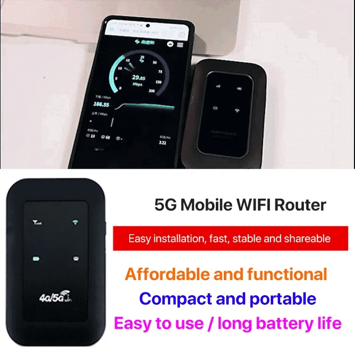 Reliable portable 5G internet device, perfect for high-speed wireless connectivity and travel.