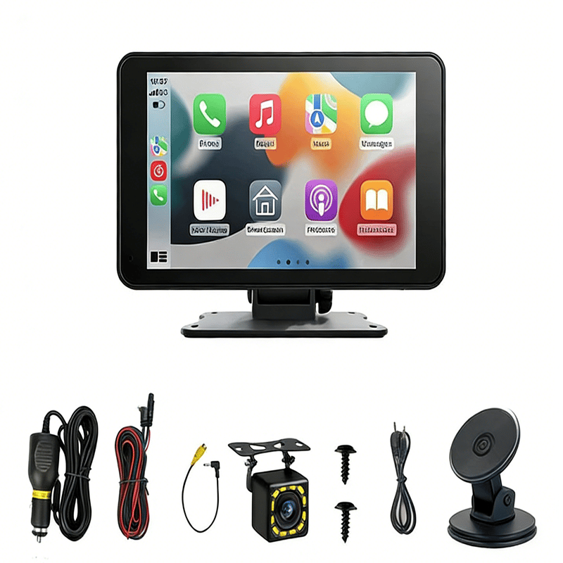 Upgrade your car: universal portable wireless CarPlay & Android Auto touch screen for modern connectivity