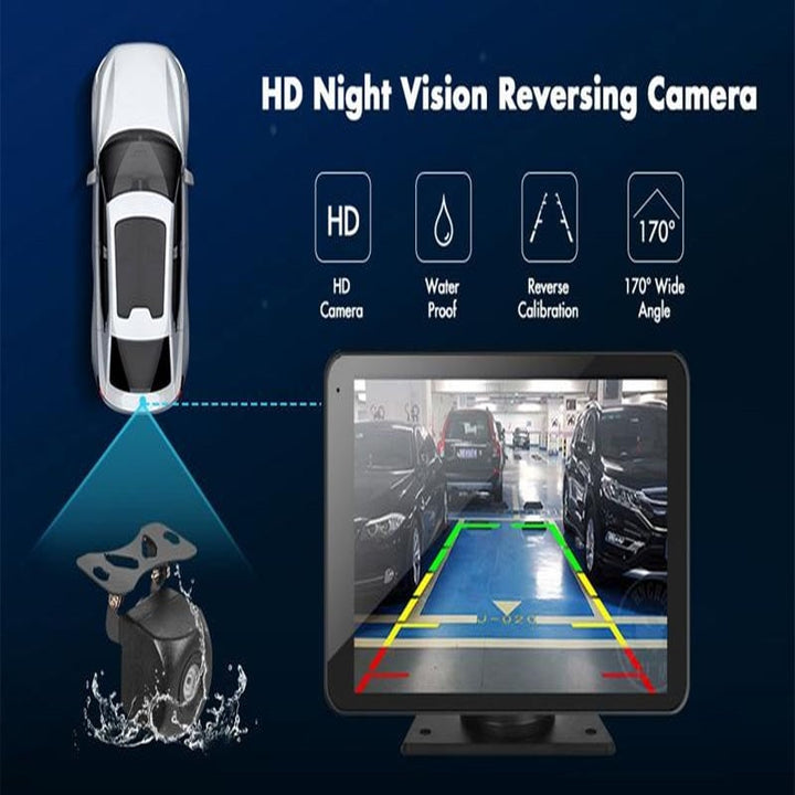 High-resolution portable touch screen for wireless CarPlay and Android Auto, enhancing any car interior